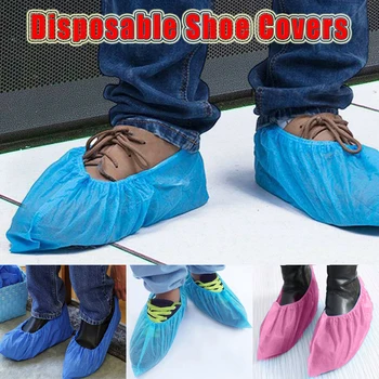 

Non-slip Disposable Shoe Covers Thickening Durable Oil Proof Waterproof Shoes Cover For Boot Home Living Protective Prepper D35