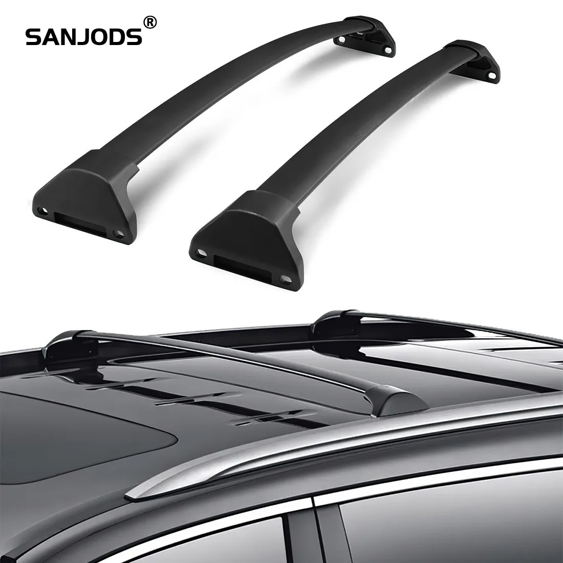 Багажник на крышу SANJODS для Acura MDX 2014 2015 2016 2017 2018 алюминиевый багажник с болтовым