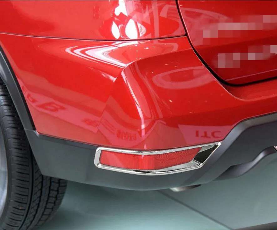 Для Nissan X-Trail 2 шт. абсолютно АБС ХРОМ Передняя и задняя фара противотуманная фара Накладка для автомобиля Стайлинг авто аксессуары