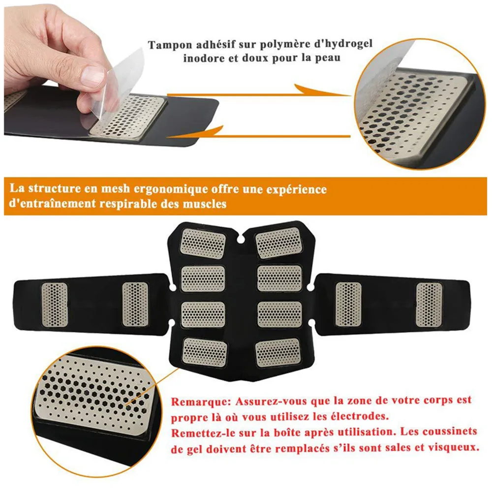 Vertvie Muscle Trainer Electric Muscle Stimulator Fitness Body Slimming Massager ABS Stimulator Wireless Buttocks Abdominal Belt