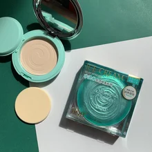 BOB Ice Cream-corrector Facial con Control de aceite de maquillaje, maquillaje Facial con textura de polvo compacto sedoso, delicado y ligero
