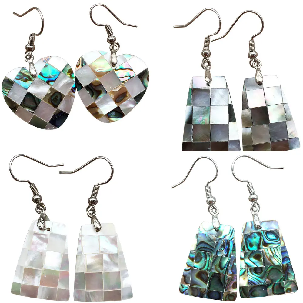 Free Shipping Beautiful Jewelry Mother Of Pearl & New Zealand Abalone