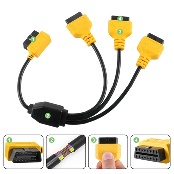 Кабель-удлинитель AUTOOL Obd2, 16 контактов, 50 см Кабель-удлинитель AUTOOL Obd2, 16 контактов, 50 см