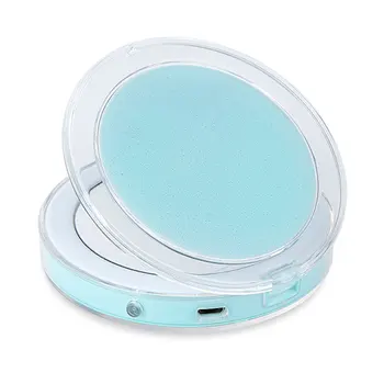 

Travel Folding Lightweight Bright Mini LED Lighting USB Power Makeup Mirror Portable Cosmetic