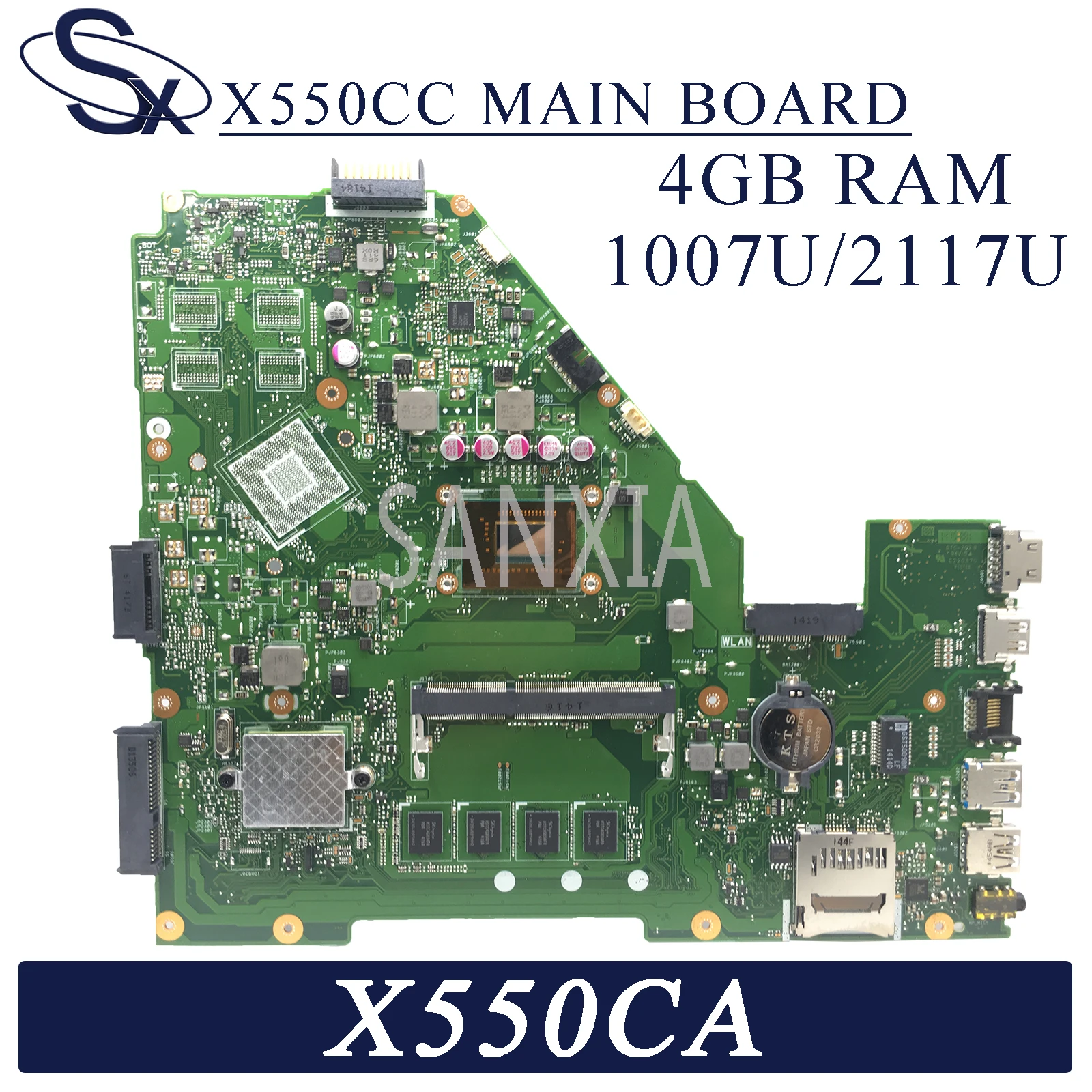 Материнская плата KEFU X550CC для ноутбука ASUS X550CA X550CL R510C Y581C X550C оригинальная