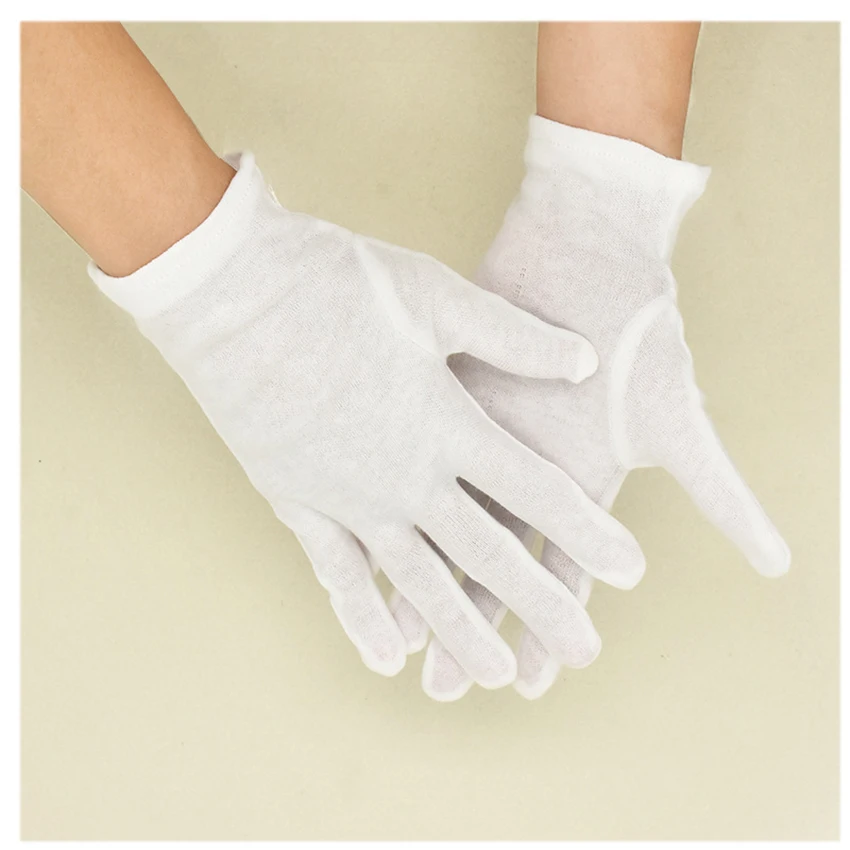 Work Gloves Protective Gloves Cotton Gloves Antistatic Gloves 1 Pair For Coin Jewelry Inspection Driver