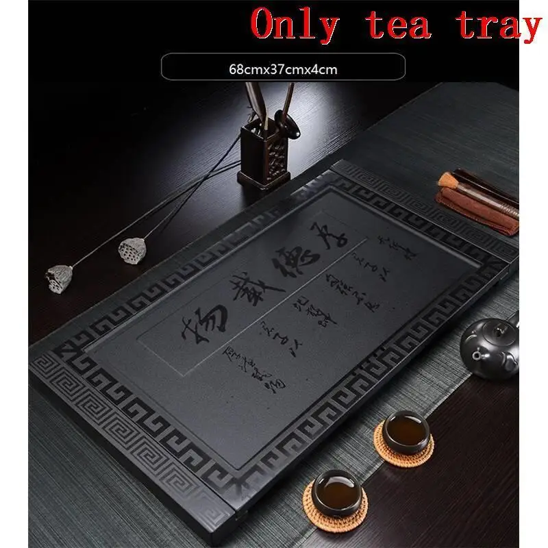 Juego Bandeja Pla чай u De сервис Te Chino набор сервировочная доска китай Serviertablett Камень Gongfu Китайский держатель кунг-фу чайный поднос - Цвет: Version M