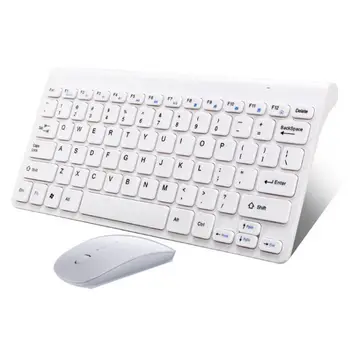 

2.4G Wireless Keyboard and Mouse Set Thin Keyboard Mouse Combo For Notebook Laptop Mac Desktop PC TV Office Supplie