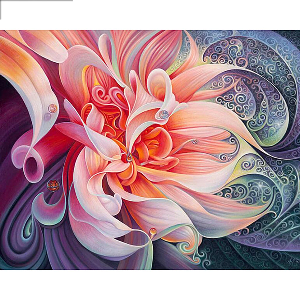 

Flower series 5D DIY Diamond Painting Full Round Drill Animal Landscape Cartoon X-mas Embroidery Cross Ctitch Home decoration