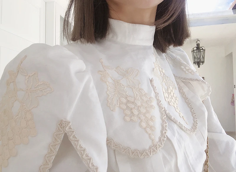 TWOTWINSTYLE повседневные женские рубашки с воротником-стойкой фонарь с длинным рукавом Корейская женская рубашка блузка Осенняя мода новинка
