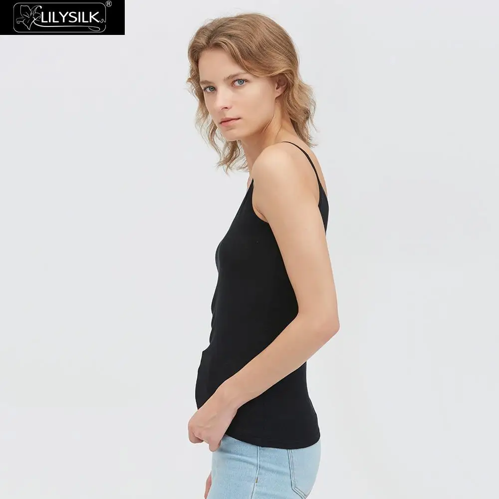 LilySilk, повседневная шелковая трикотажная кофточка, классическая женская мягкая, новинка