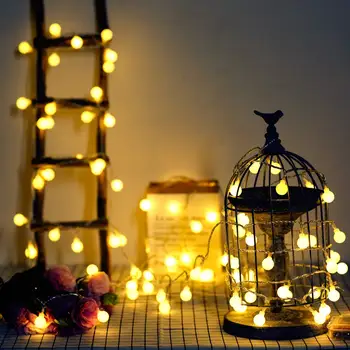 

5M 10M Fairy Garland LED Ball String Lights Outdoor Lighting for Christmas Tree Wedding Home Indoor Decoration Battery Powered