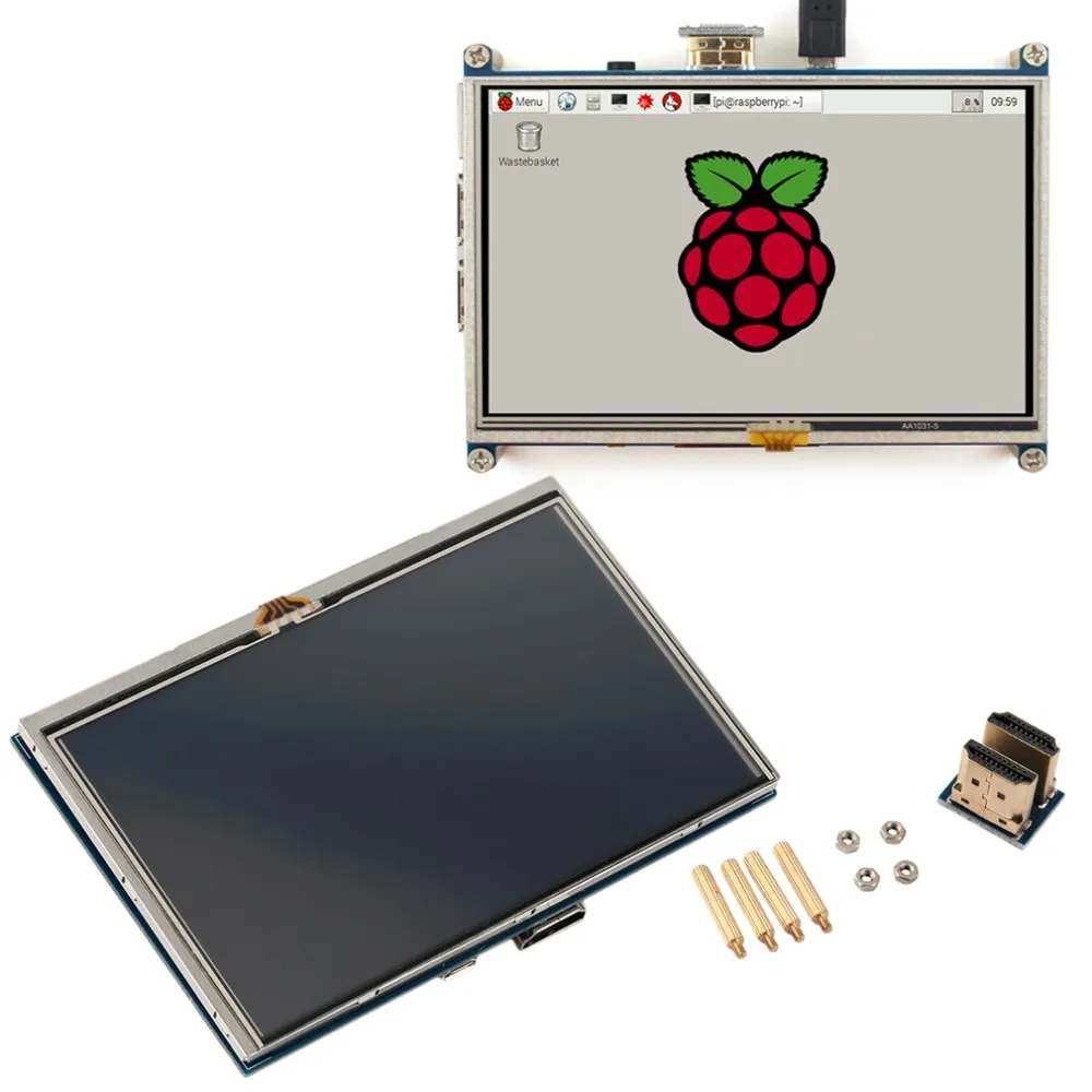 High Quality Hot Selling 5-inch Resistive Touch Screen LCD Display HDMI for Raspberry Pi XPT2046 Hot