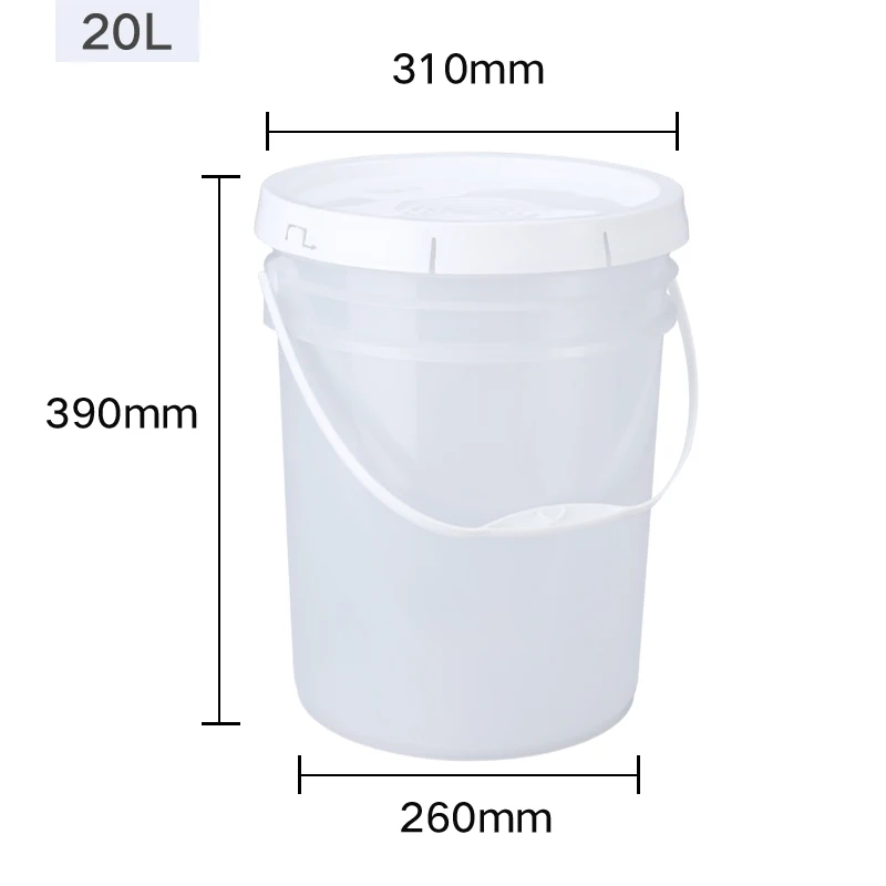 5/10L BPA Free Plastic Bucket Wine Fermentation Leakproof Containers