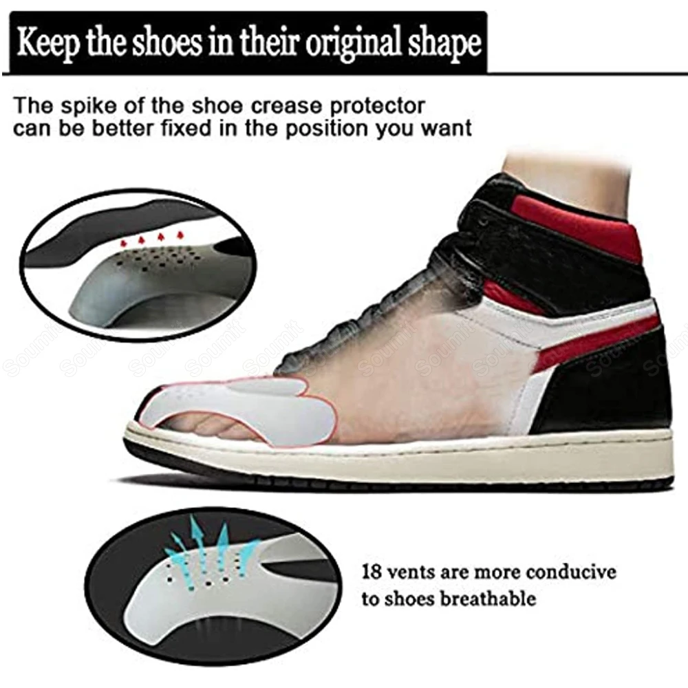 Crep Protect Protector de arrugas para zapatillas (pequeño, paquete de 3),  Negro 