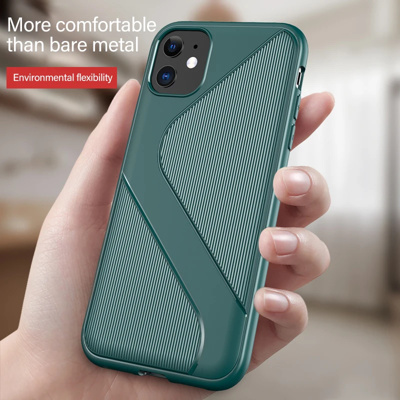 

Luxury Non-slip Silicone Phone Case For iPhone 11 Pro Max XSmax XR XS X 8 7 6s 6 Plus Ultra-thin Protection Cover Shell Coque
