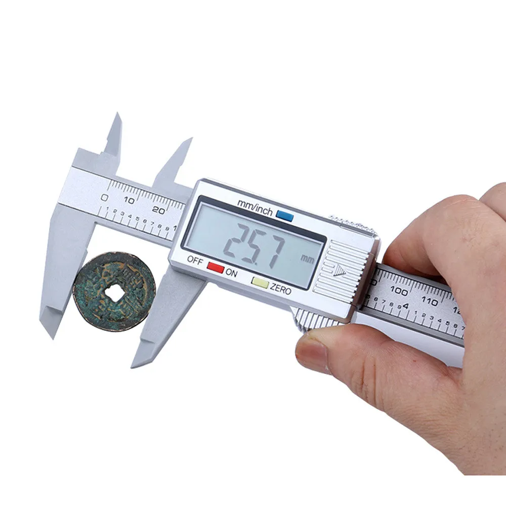 

Digital Caliper 6 inch Electronic Vernier Caliper 100mm Calliper Micrometer Digital Ruler Measuring Tool 150mm 0.1mm