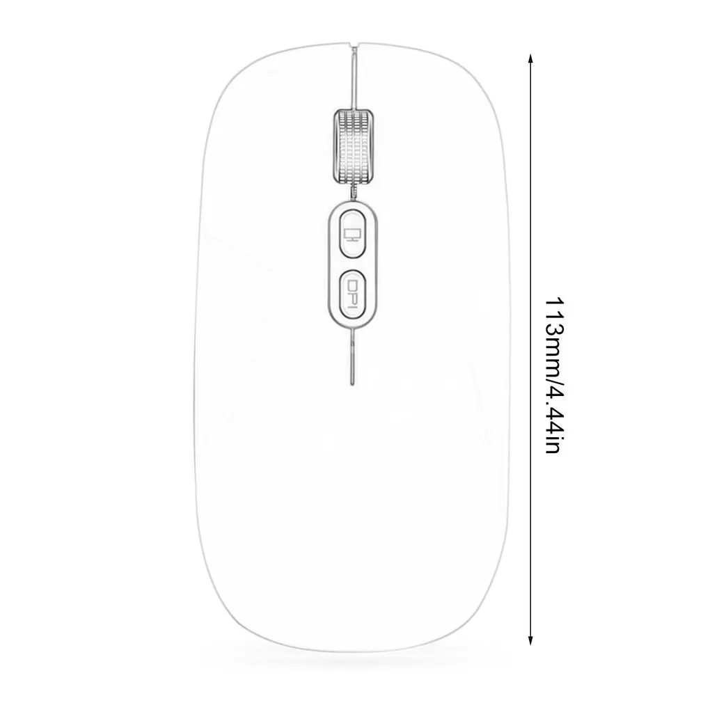 M103 перезаряжаемая беспроводная мышь Slient Button USB мини оптическая Ультратонкая мышь с зарядным кабелем для компьютера ноутбука