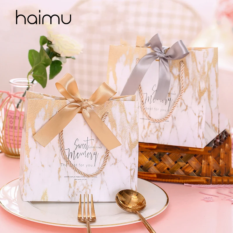 

3pcs Wedding Candy Box Tote Paper Gift Bag Birthday Party Wedding Favor Decoration Gifts Bags Party Supplies