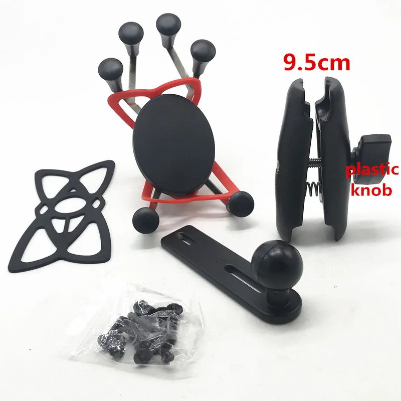 plastic knob arm kit X-Grip Phone Holder For SUZUKI AN 650 Burgman AN650 2004- Motorcycle Accessories GPS Navigation Mount Bracket - Цвет: plastic knob arm kit