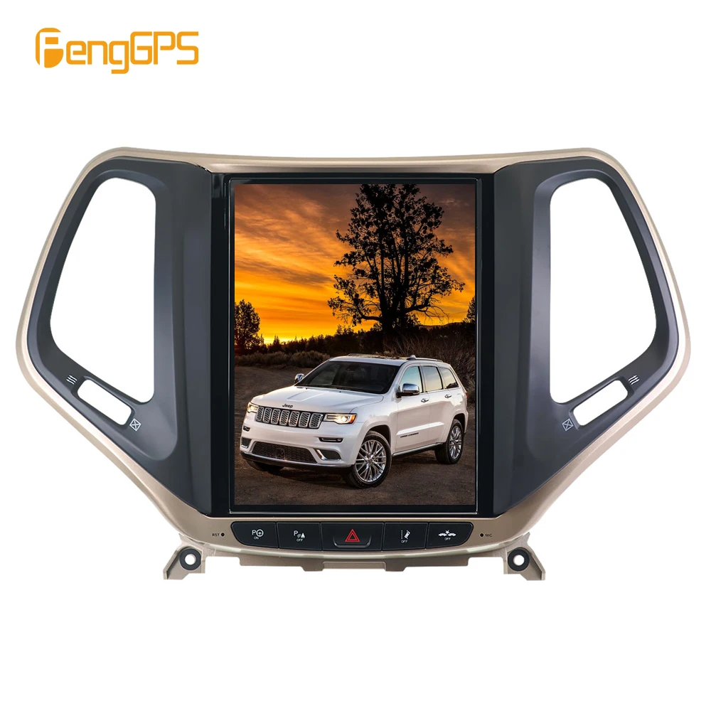 Вертикальная Автомагнитола в стиле Tesla 8 1 стерео GPS для JEEP Grand Cherokee 2014 2017 2018 2019