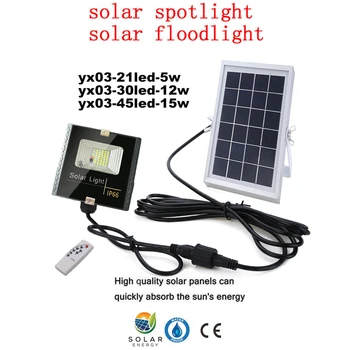 

Outdoor Solar Lights LED Bright Wall Light with Wireless Waterproof ip66 Night Lights for Outside Wall remote timer split mount