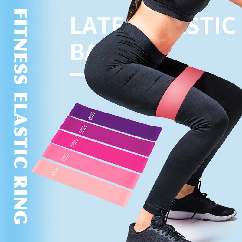 

5pcs Training Fitness Gum Exercise Gym Strength Resistance Bands Yoga Workout Sport Elastic Bands Rubber Exercise Equipments
