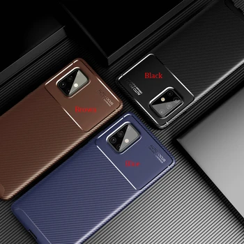 

100pcs/lot For Samsung Galaxy A71 5G Anti-Scratch Carbon Fiber Rugged Armor Case For Samsung Galaxy A11 A41