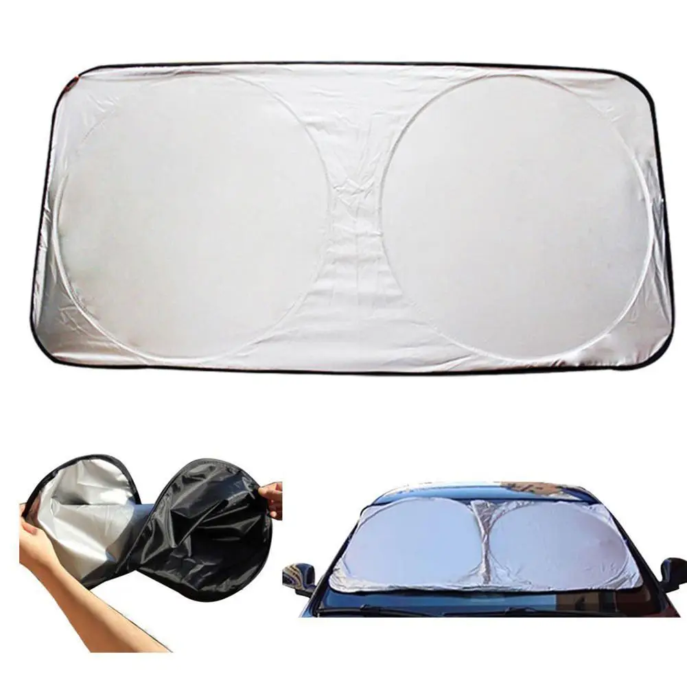 Car The New durable Interior Windshield Double Ring Sun Shade Heat