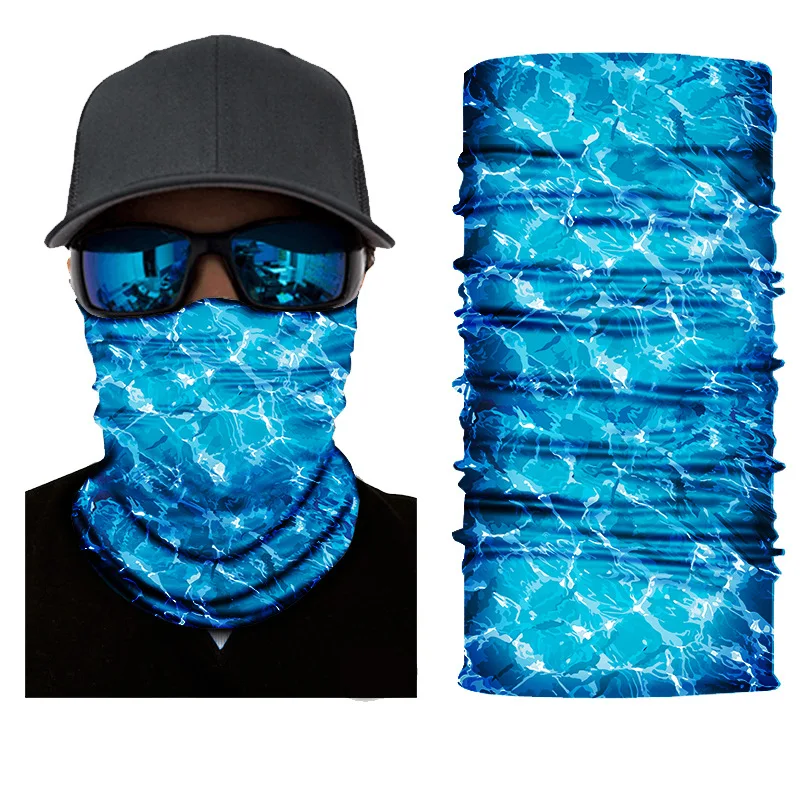 Magic Headscarf Multi-function Mask Ocean Series Outdoor Riding Sunscreen Sports Bib Seamless Magic Headband Riding Face Towel