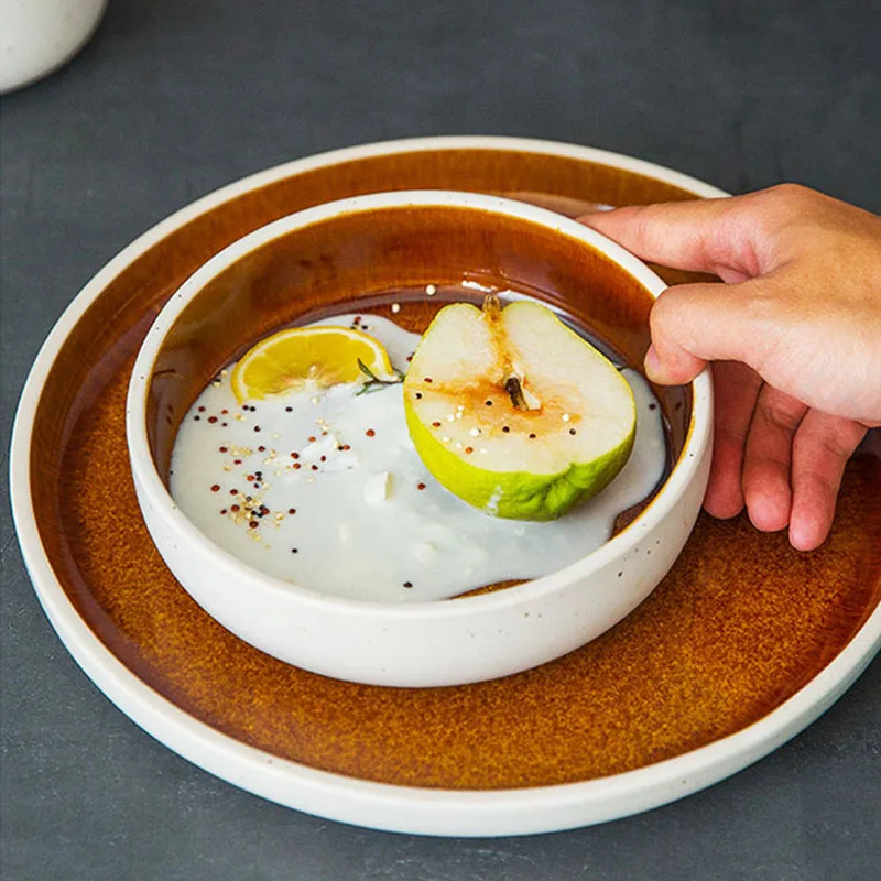 ANTOWALL японская печь глазурованная керамика специальный корейский Ресторан посуда Кухня тарелка суши тарелка Бытовая столовая посуда