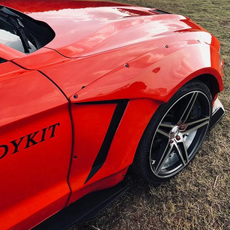 Для аксессуаров колпак колеса mustang ford mustang комплект кузова автомобиля широкофюзеляжный FRP материал колпак колеса 8 шт. задний спойлер