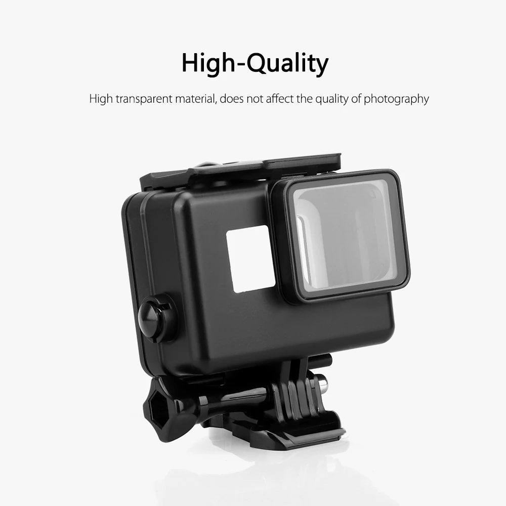 Vamson для Go Pro 60m Подводный Водонепроницаемый чехол для GoPro Hero 7 6 5 черный аксессуар комплект Дайвинг Защитный чехол Корпус VP633
