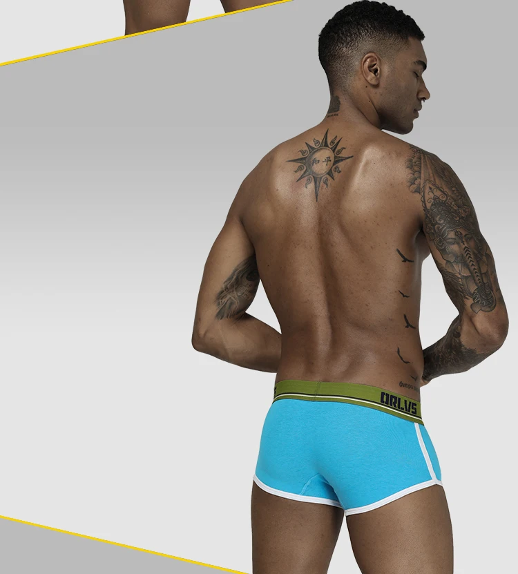 Для мужчин гей мужское нижнее белье, боксеры, Cueca, хлопок Boxershort Мужская одежда мужские трусы Трусы-шорты воздухопроницаемая комфортная обувь Homme OR198