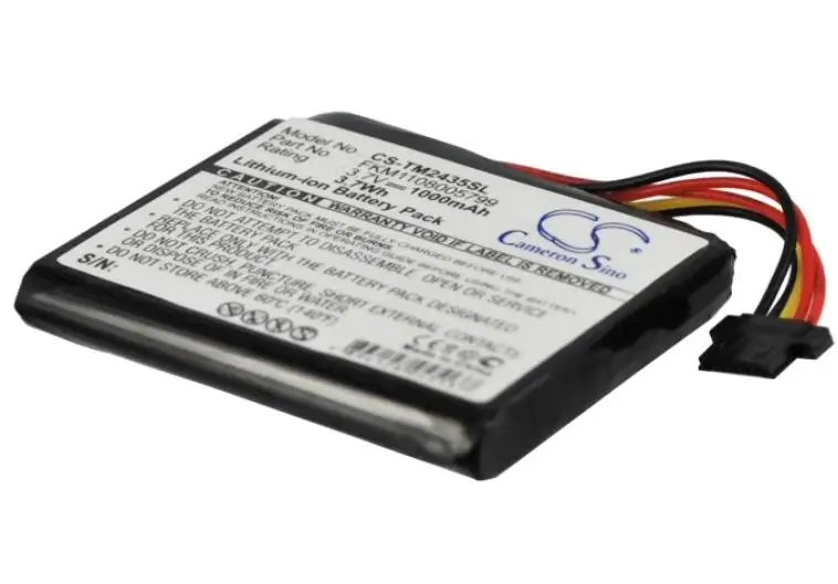 Cameron sino 1000 мА/ч, батарея для навигатора TOMTOM 1CT4. 019,03 4CQ01 4CS03 4CT4. 001,01 4CT50 4EN42 4EN52 4EV42 4EV52 Go 2435 2435TM
