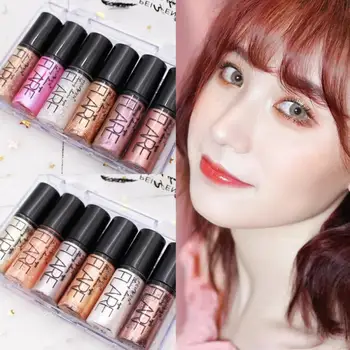 

6pcs Eye Shadow Liquid Pearl Beads Eye Shadow Pearlescent Metals Glitter Eyeshadow Sparkling Smooth Eyes Cosmetics Dropshipping