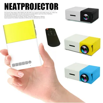

Portable Mini Projector Built-in Battery Pocket Projector 1080P Home Theater Projector HDMI USB Audio Home Media Video player