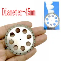 Big Size laboratorium dentystyczne polerowanie diament dwustronna tarcza tnąca do cięcia dentystycznego tynk tarcza koła laboratorium dentystyczne narzędzie 40 i 45mm 2