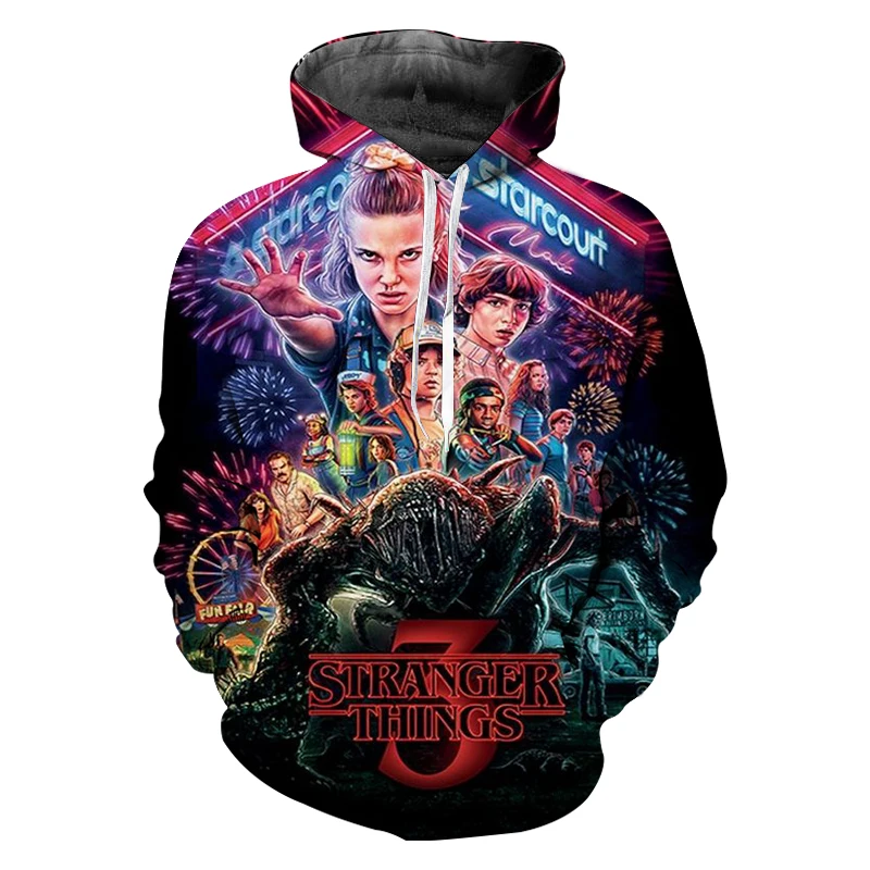 Японская уличная Hoddie странные вещи мужские 3D толстовки с капюшоном с принтом негабаритных красочные кофты с капюшоном мужские худи