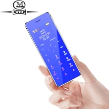 Novo ultra fino mini telefones celulares duplo sim pequeno desbloqueado barato telefone celular bluetooth dialer botão telefone sincronização