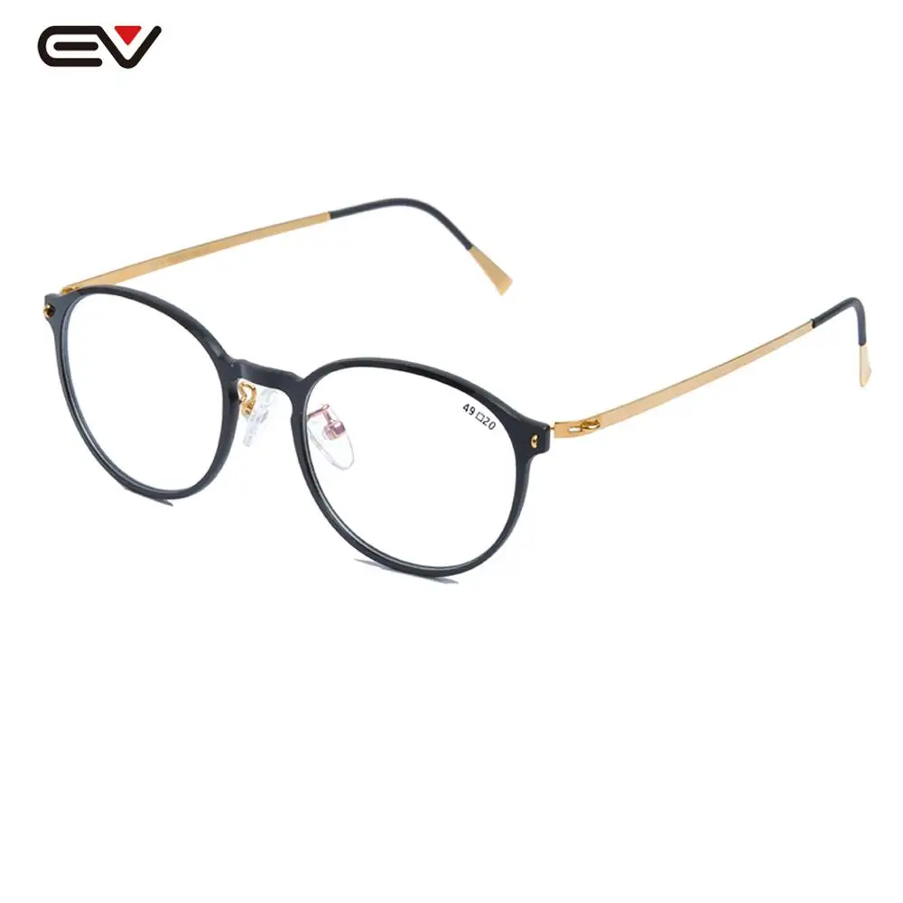 Женские титановые Безвинтовые очки ультра-светильник Круглые ретро оптические