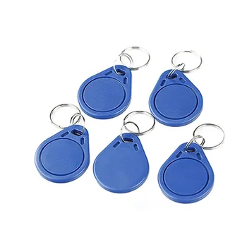 

Android Phone NTAG 215 NFC Keychain Waterproof Programmable RFID 13.56MHz Access Control Tag with Metal Ring