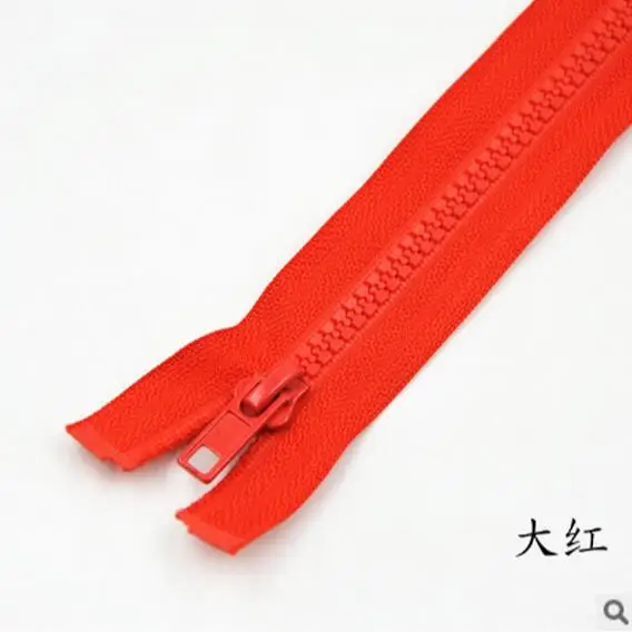 red 5 шт. Meetee 5# разъемная застежка-молния с открытым концом застежка-молния смолаы 40/60/70 см для DIY Швейные молния одежды длинное пальто пуховик ручной работы аксессуары A3-2 - Цвет: red