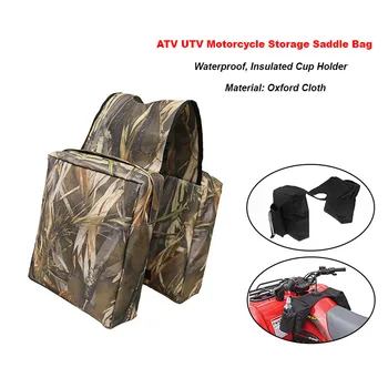 

ATV UTV Snowmobile Motorcycle Cargo Pocket Tank Storage Saddle Bags Waterproof