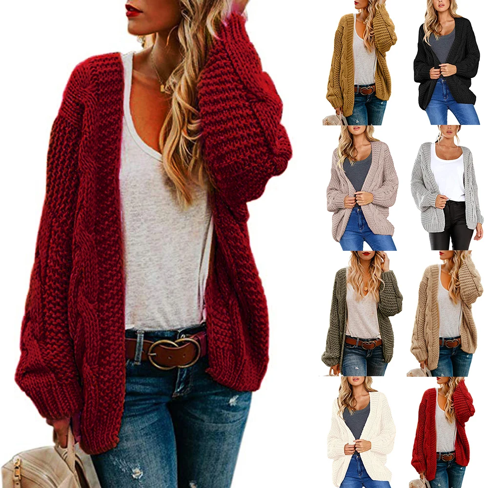 2020 Open Front Cardigan Sweaters Winter Autumn Woman Sweater Knitted Long Sleeve Cardigan Casual Outerwear Tops Cardigan Women 2020 Open Front Cardigan Sweaters Winter Autumn Woman Sweater Knitted Long Sleeve Cardigan Casual Outerwear Tops Cardigan Women