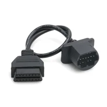 Cabo obdii obd2 de 17 pinos para 16 pinos, conector adaptador de diagnóstico para mazda