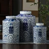 Jingdezhen Blue And White Porcelain Wedding Jar Vase Happy Word Jar Ceramic Jar Wedding Vase Ceramic Jar 4