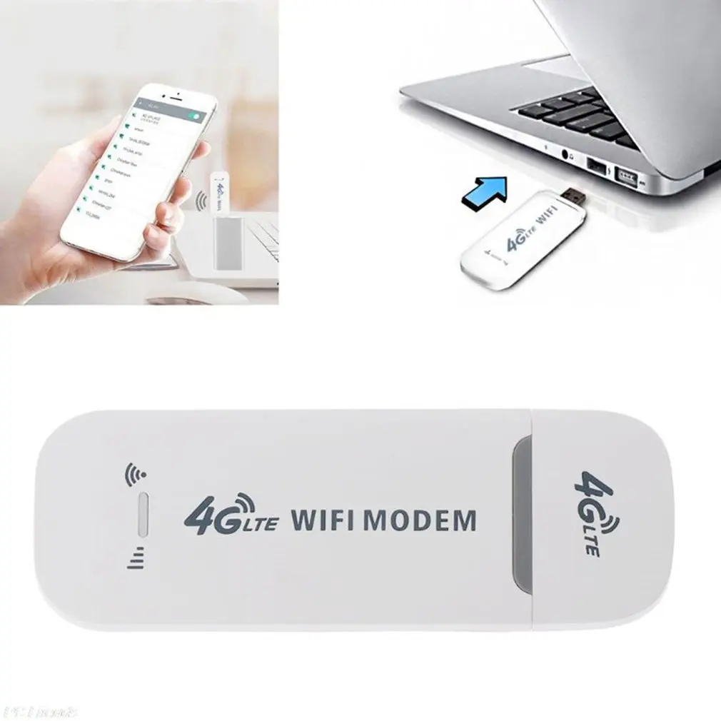 Portable 4G/3G LTE Car WIFI Router Hotspot 100Mbps Wireless USB Dongle Mobile Broadband Modem SIM Card Unlocked Mini images - 6