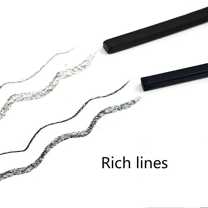 Black Charcoal Bar Brown Charcoal Water Soluble Pencil Design Type Drawing Sketch Pencil Sketch Painting Supplies