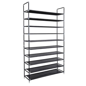 

39inch Simple Shoe Rack Detachable Nonwoven Shoe Cabinet 10 Layers 50-pairs Shoes Storage Space-saving Shoe Organizer Shelf